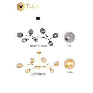 7 Head Bubble Glass Lampshade Pendant Light / Lamp Fixture