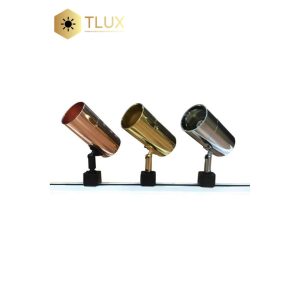 Electroplated GU10 Double Section Track Lighting Case