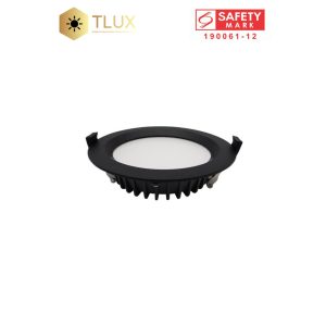 TLUX Safety Mark LED 15W Round Epistar Tricolour Preset Recessed Downlight
